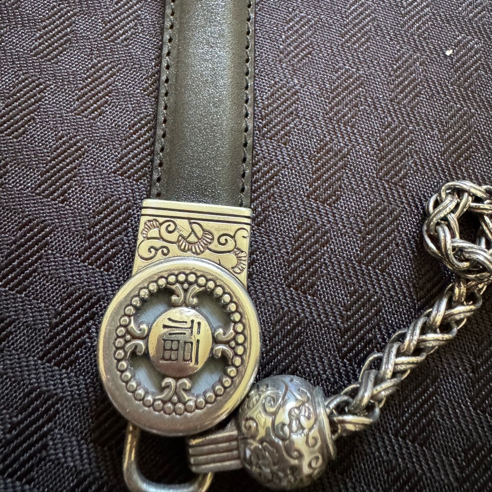 Ladies, Brighton, black leather belt, extra large